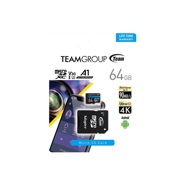 TeamGroup  Elite A1 64GB Micro SDXC UHS-I U3 V30 A1